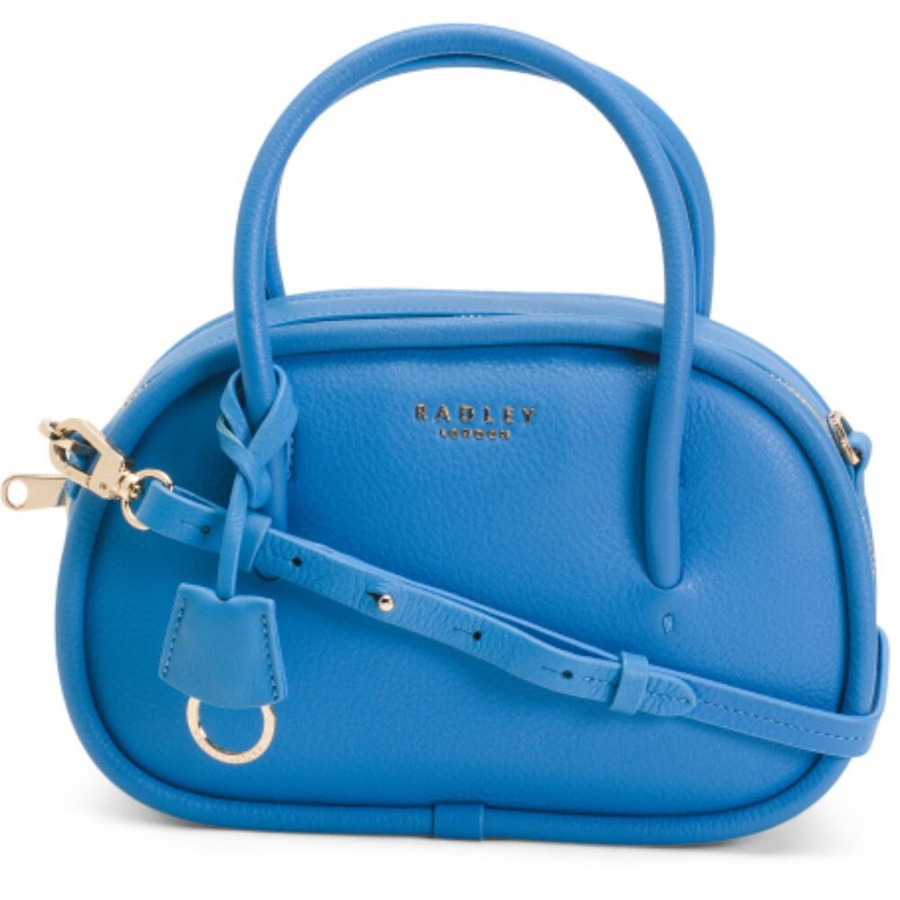 RADLEY LONDON Bright Blue Leather Top-Handle and Crossbody Bag